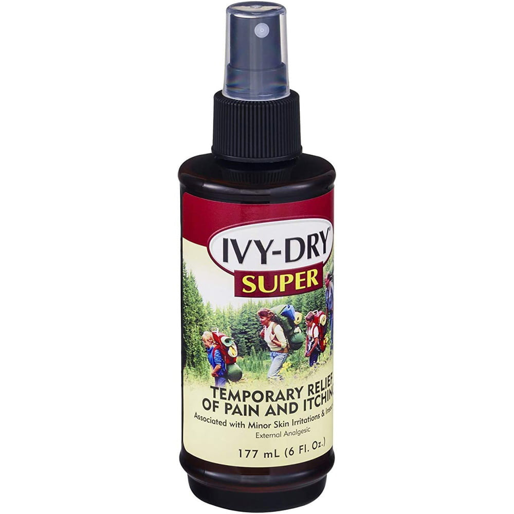 Ivy-Dry Super Temporary Relief of Pain And Itching Spray, 6 oz